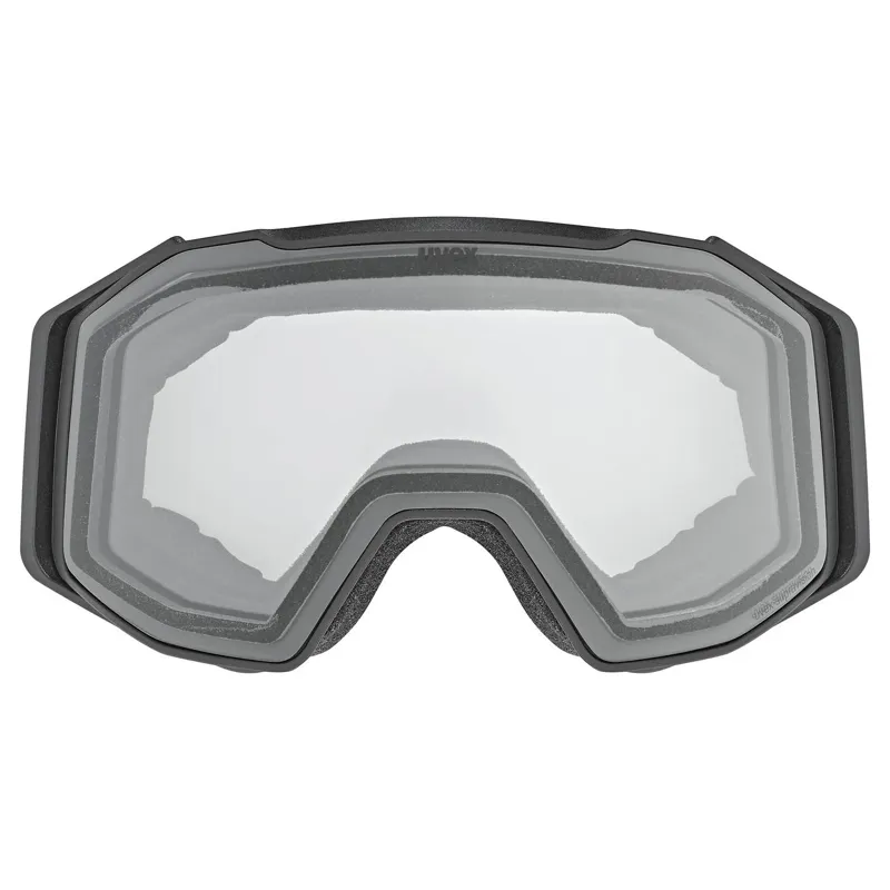 Uvex Gravity Glasses in Black Matt Dl/Clear-Clear