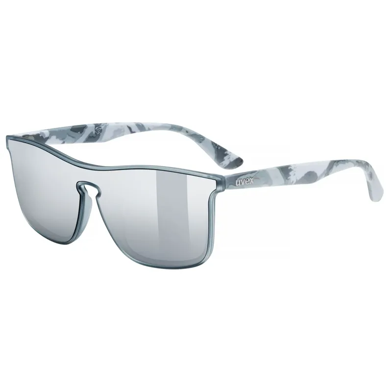Uvex Heyday Glasses in Grey Camo/Mir.Silver