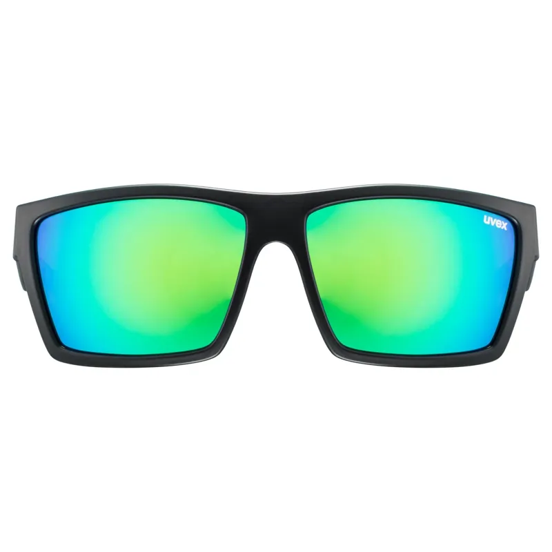 Uvex Lgl 29 Glasses in Black Matt / Mirror Green-1