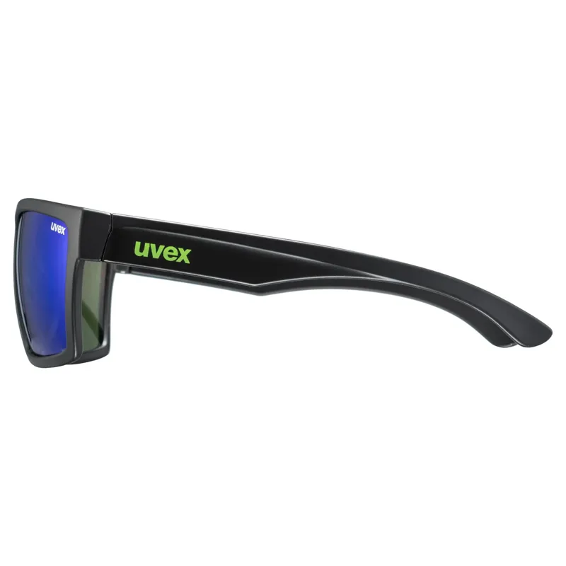 Uvex Lgl 29 Glasses in Black Matt / Mirror Green-2