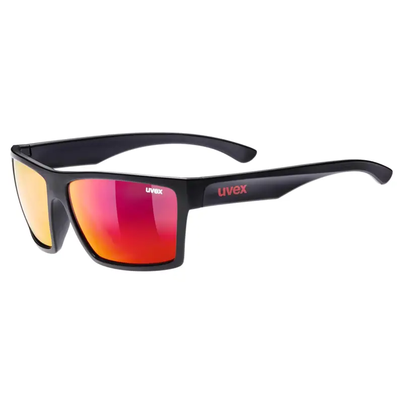 Balfes Bikes Uvex Lgl 29 Glasses in Black Matt / Mirror Red | Free postage over £30, £10 off first order, price match & 0% finance.