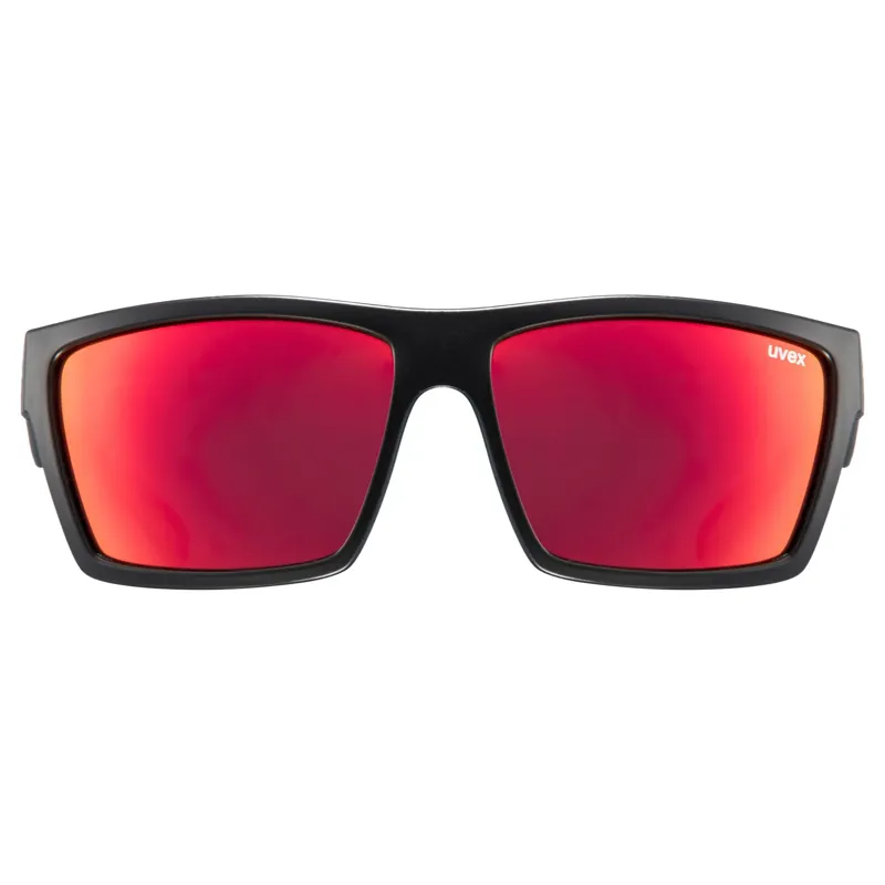 Uvex Lgl 29 Glasses in Black Matt / Mirror Red-1