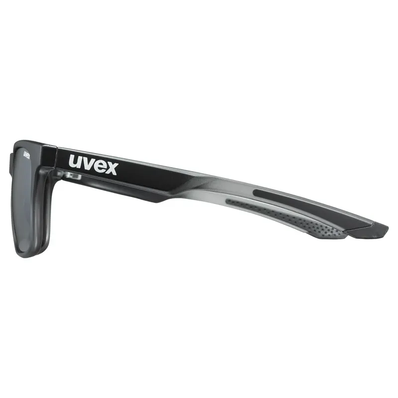 Uvex Lgl 42 Glasses in Black Transparent/Mirror Silver-2