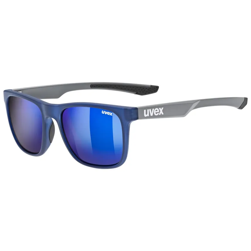 Uvex Lgl 42 Glasses in Blue Grey Mat/Mirror Blue