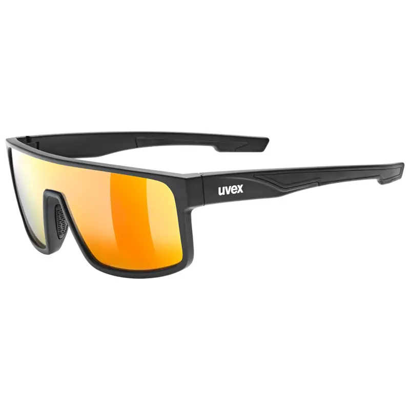 Balfes Bikes Uvex Lgl 51 Glasses in Black Mat/Mirror Red | Free postage over £30, £10 off first order, price match & 0% finance.