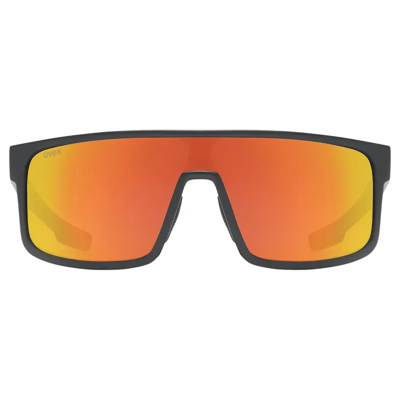 Uvex Lgl 51 Glasses in Black Mat/Mirror Red-1
