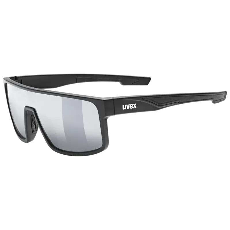 Uvex Lgl 51 Glasses in Black Mat/Mirror Silver