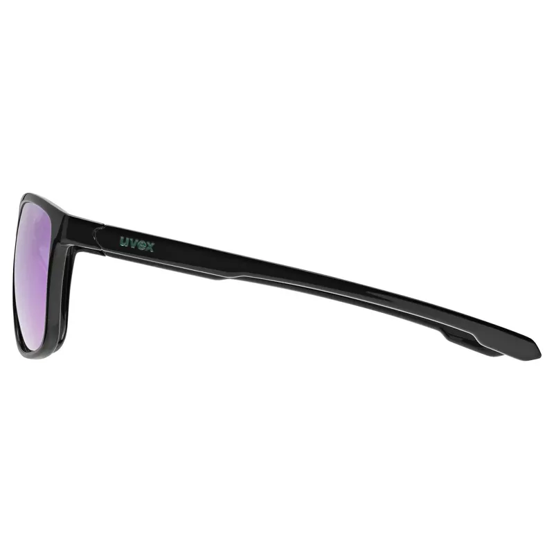 Uvex Lgl 52 Glasses in Black / Mirror Green-2