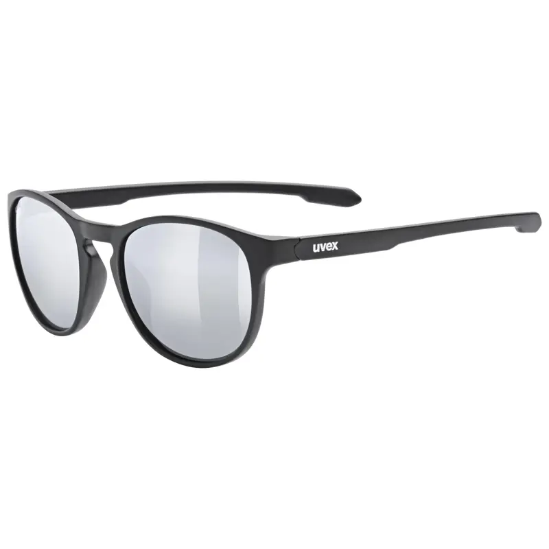 Balfes Bikes Uvex Lgl 53 Glasses in Black Matt / Mirror Silver | Free postage over £30, £10 off first order, price match & 0% finance.