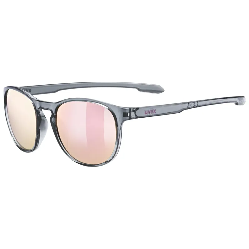 Uvex Lgl 53 Glasses in Smoke / Mirror Pink