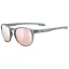 Uvex Lgl 53 Glasses in Smoke / Mirror Pink