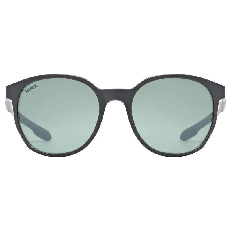 Uvex Lgl 54 Glasses in Black Matt / Green-1