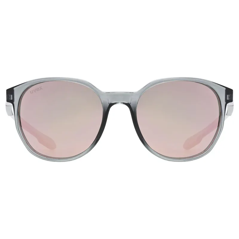 Uvex Lgl 54 Glasses in Smoke / Mirror Pink-1