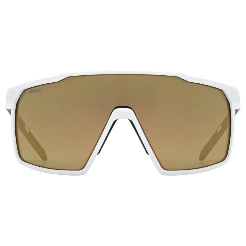 Uvex Mtn Perform S Glasses in White Matt / Mir.Gold-1