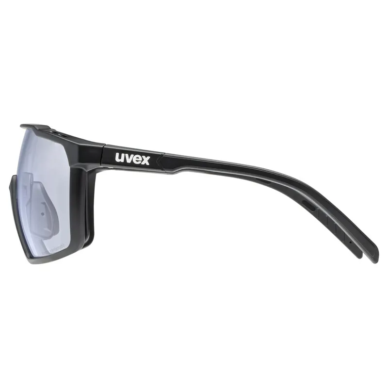 Uvex Mtn Perform S V Glasses in Black Matt/Ltm.Blu-2