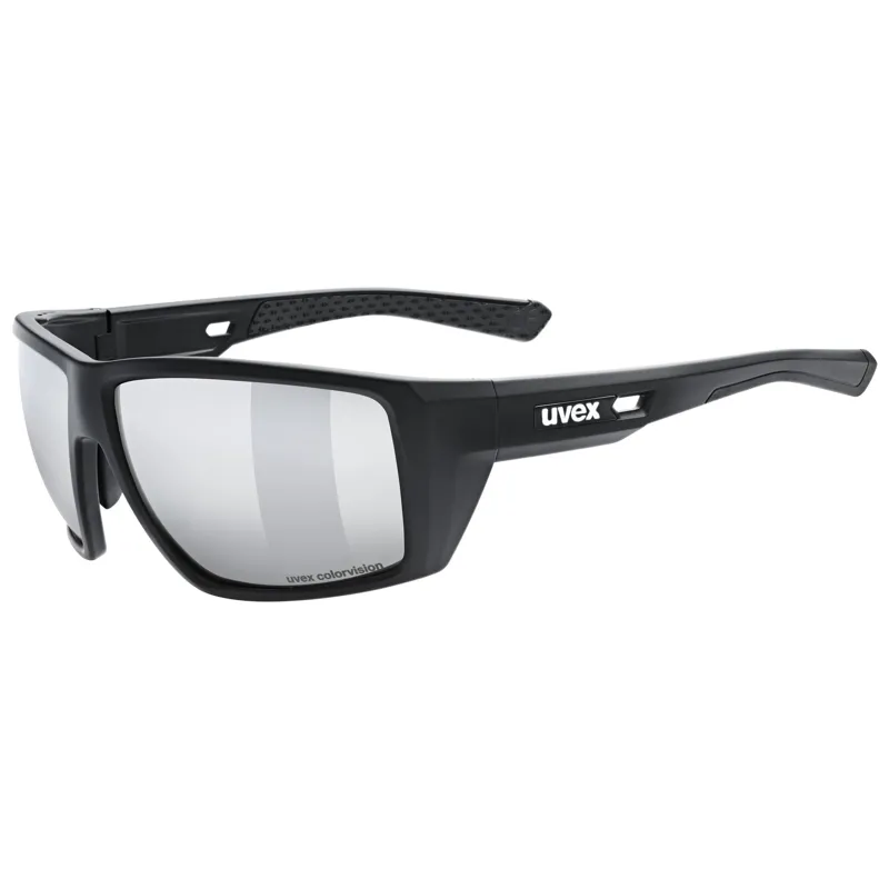 Uvex Mtn Venture CV Glasses in Black Matt/Mirror Silver-1