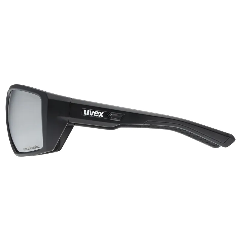 Uvex Mtn Venture CV Glasses in Black Matt/Mirror Silver-2