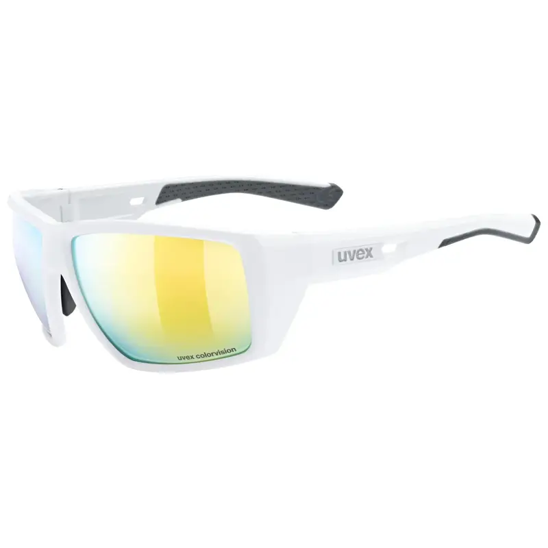 Balfes Bikes Uvex Mtn Venture CV Glasses in White Matt/Mirror Gold | Free postage over £30, £10 off first order, price match & 0% finance.