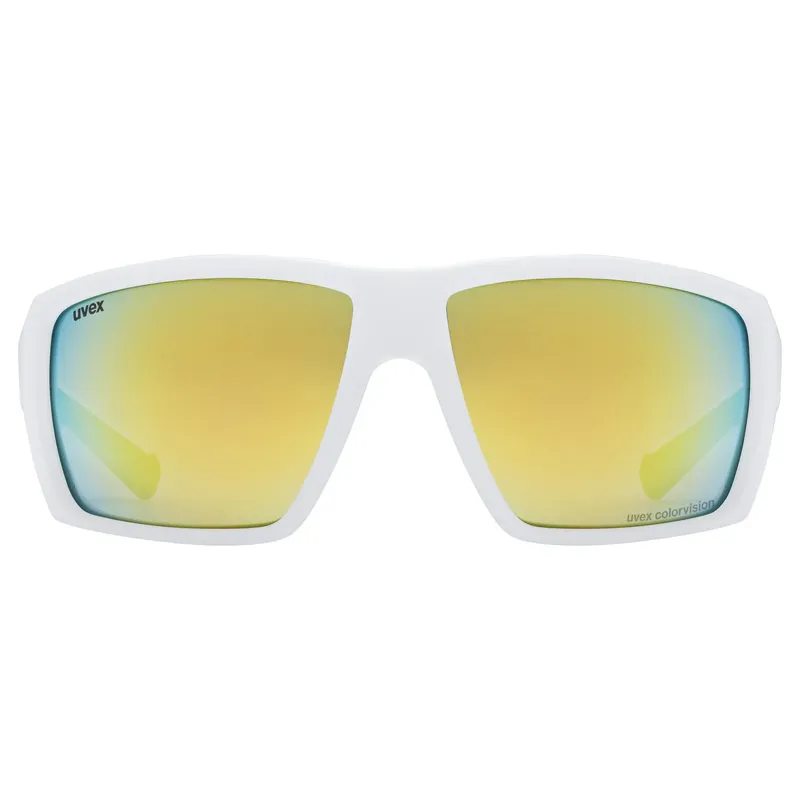 Uvex Mtn Venture CV Glasses in White Matt/Mirror Gold-1