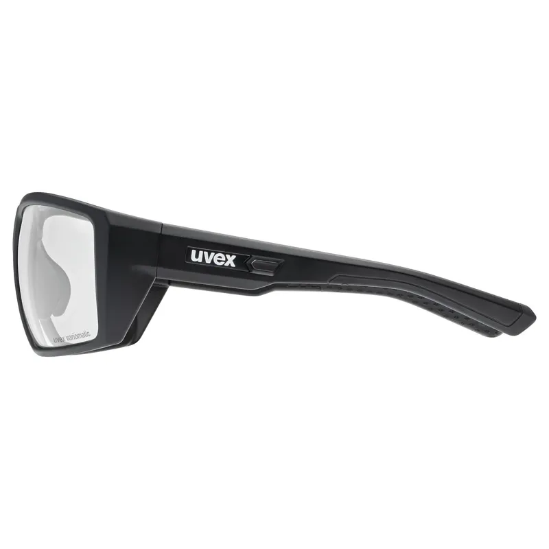 Uvex Mtn Venture V Glasses in Black Matt/Smoke-2