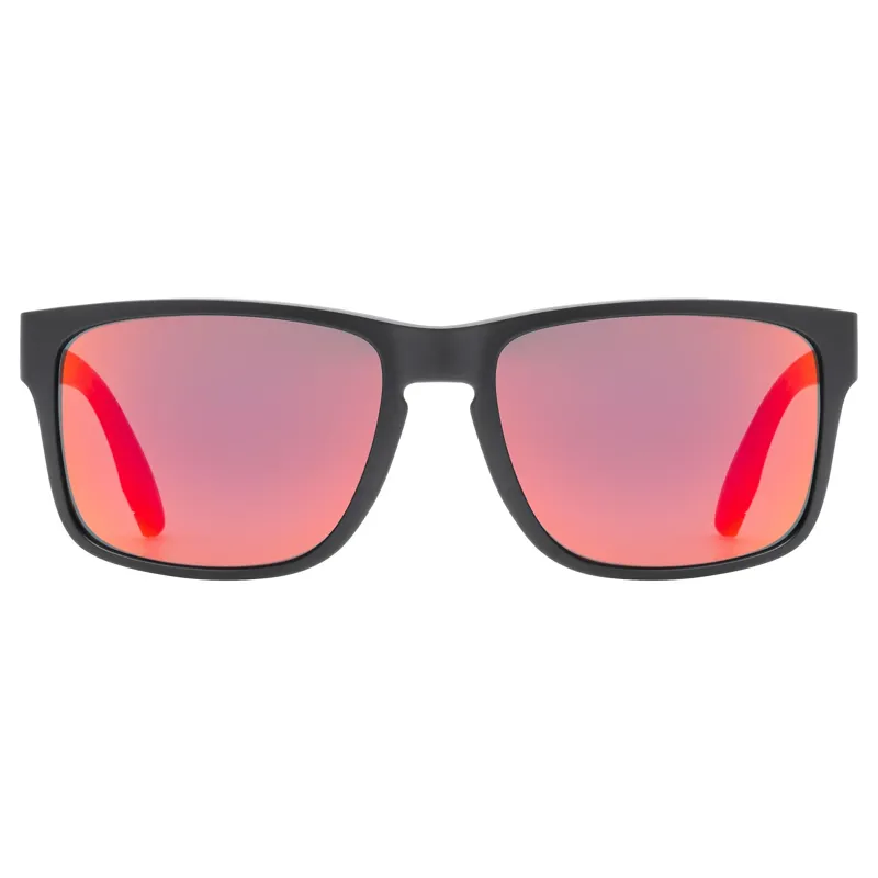 Uvex Poise Glasses in Black Matt / Mirror Red-1