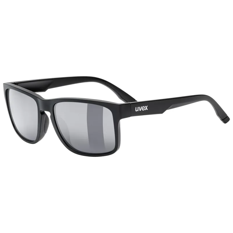 Uvex Poise P Glasses in Black Matt / Smoke