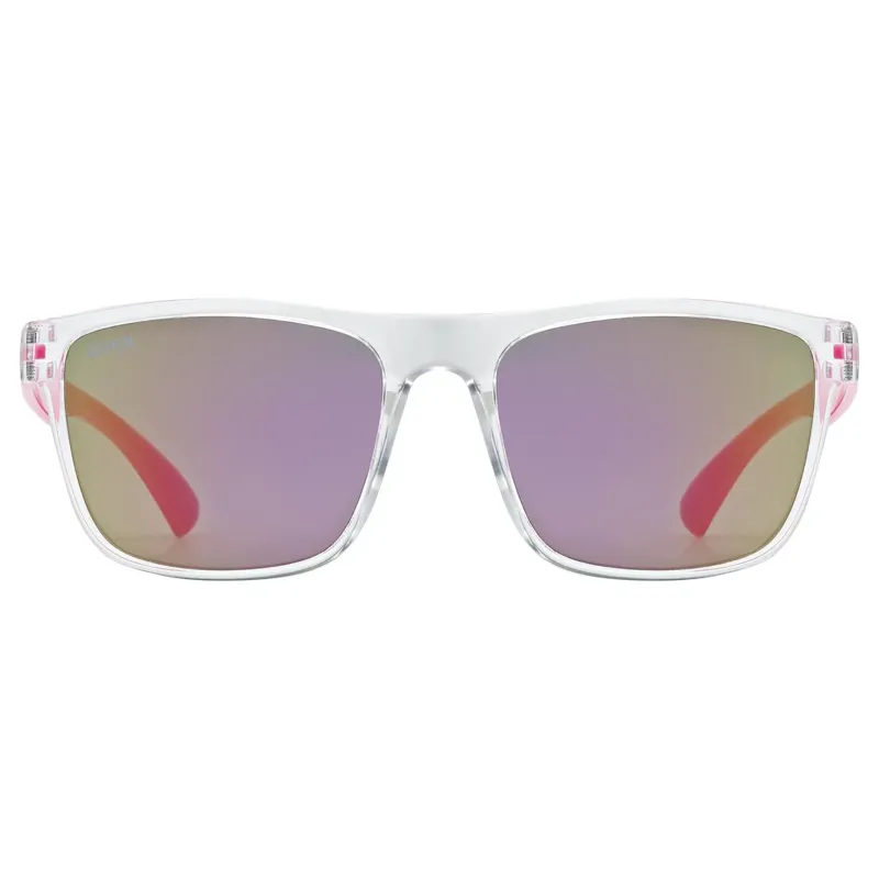Uvex Rookie Glasses in Clear-Pink/Mirror Pink-1