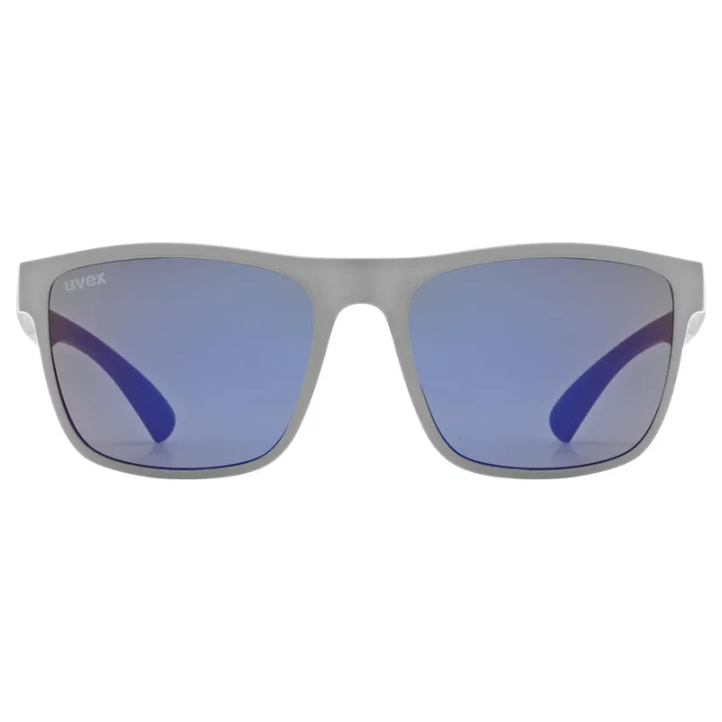Uvex Rookie Glasses in Grey Matt/Mirror Blue-1