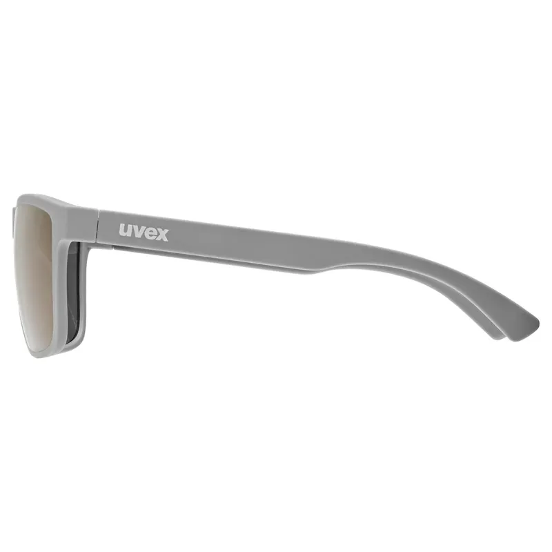 Uvex Rookie Glasses in Grey Matt/Mirror Blue-2