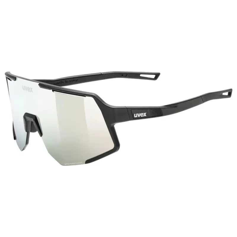 Balfes Bikes Uvex Sequenze CV Glasses in Black Matt / Mirror Silver | Free postage over £30, £10 off first order, price match & 0% finance.