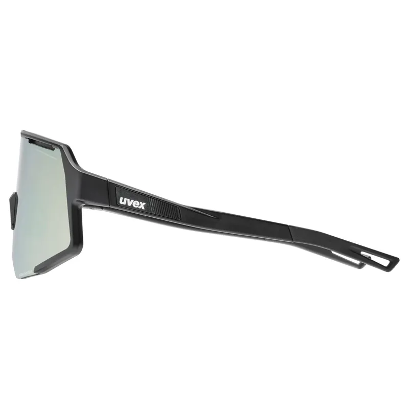 Uvex Sequenze CV Glasses in Black Matt / Mirror Silver-2