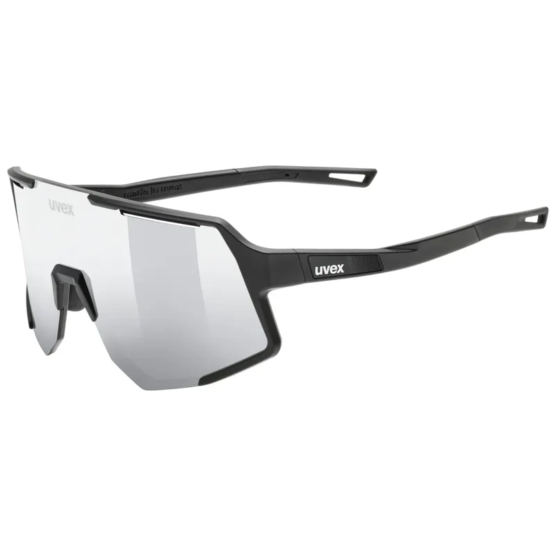 Uvex Sequenze Glasses in Black Matt / Mirror Silver 