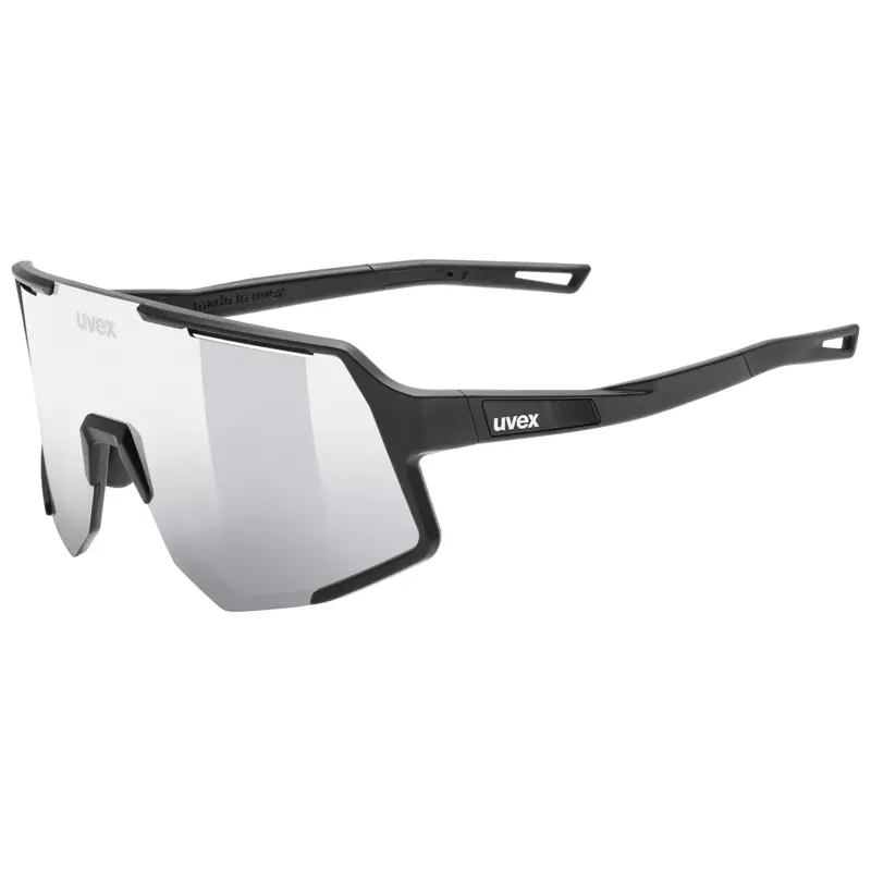 Balfes Bikes Uvex Sequenze Glasses in Black Matt / Mirror Silver | Free postage over £30, £10 off first order, price match & 0% finance.
