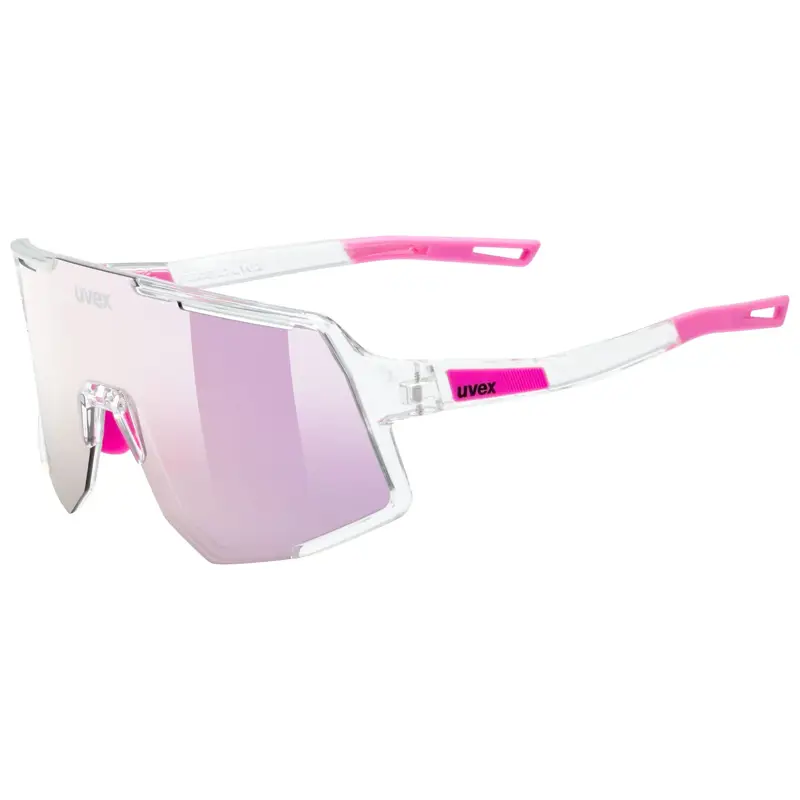 Balfes Bikes Uvex Sequenze Glasses in Clear / Mirror Pink | Free postage over £30, £10 off first order, price match & 0% finance.