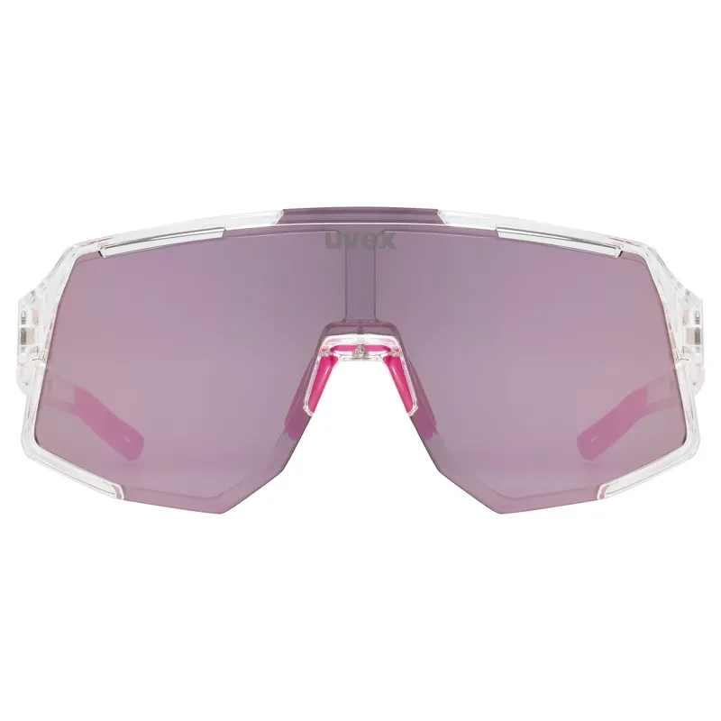 Uvex Sequenze Glasses in Clear / Mirror Pink-1