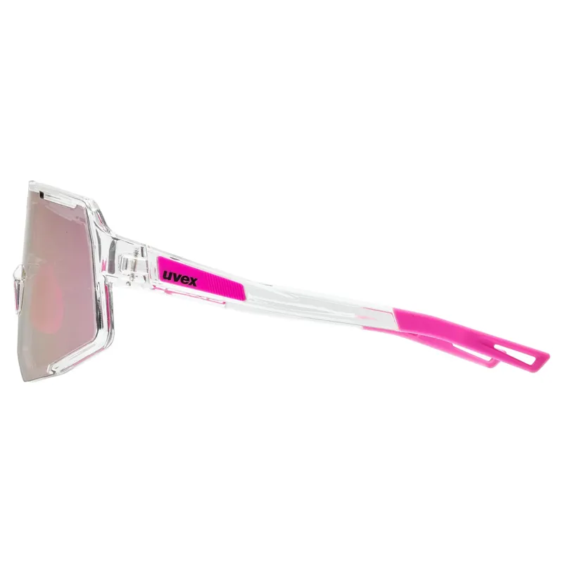 Uvex Sequenze Glasses in Clear / Mirror Pink-2