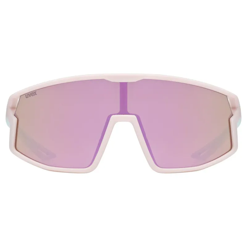Uvex Skyryse Jr. Glasses in Pink-Green Matt/Mirror Pink-1