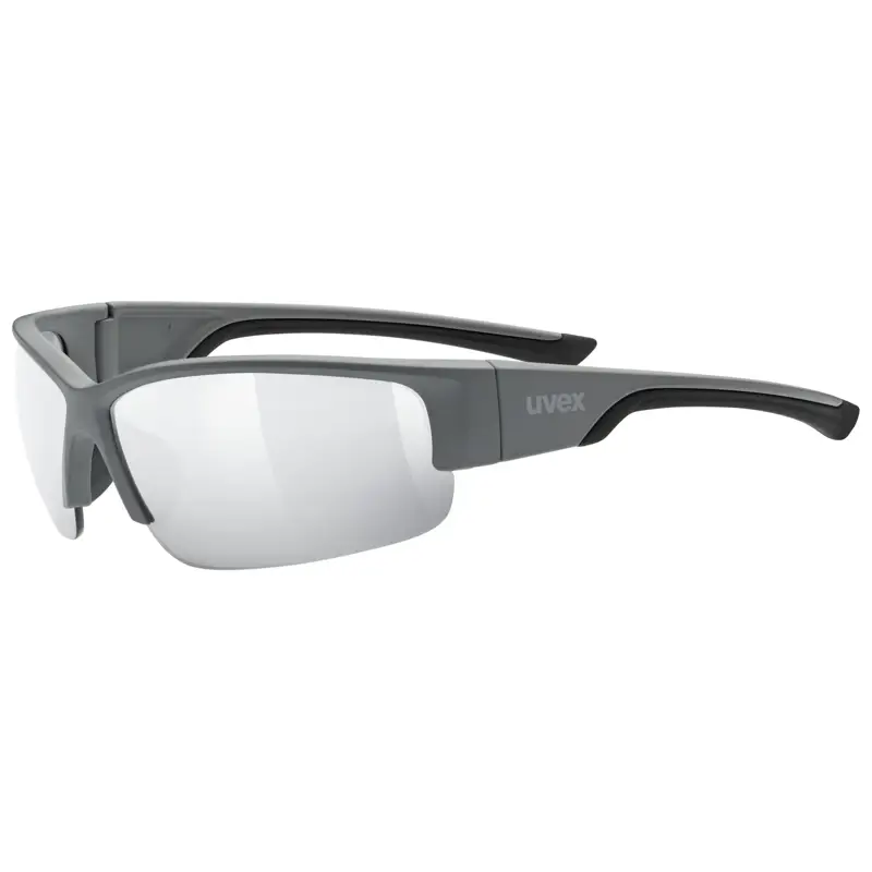 Balfes Bikes Uvex Sportstyle 215 Glasses in Grey Mat/Litemirror Silver | Free postage over £30, £10 off first order, price match & 0% finance.