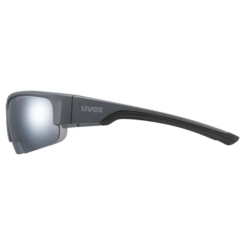 Uvex Sportstyle 215 Glasses in Grey Mat/Litemirror Silver-2