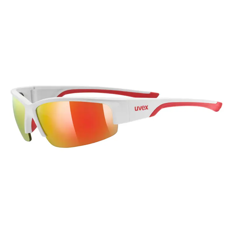 Balfes Bikes Uvex Sportstyle 215 Glasses in White M.Red/ Mirror Red | Free postage over £30, £10 off first order, price match & 0% finance.