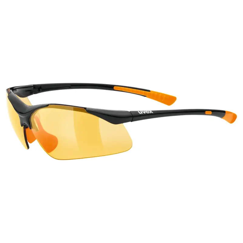 Balfes Bikes Uvex Sportstyle 223 Glasses in Black / Litemirror Orange | Free postage over £30, £10 off first order, price match & 0% finance.