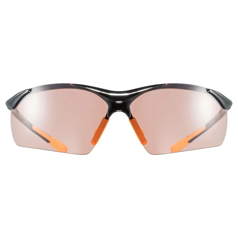 Uvex Sportstyle 223 Glasses in Black / Litemirror Orange-1