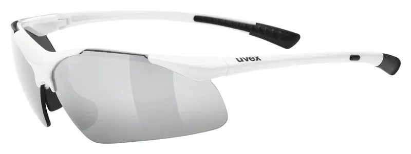 Balfes Bikes Uvex Sportstyle 223 Glasses in White / Litemirrow Silver | Free postage over £30, £10 off first order, price match & 0% finance.