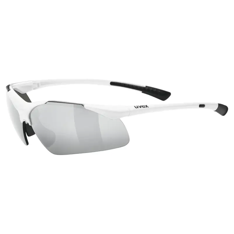 Balfes Bikes Uvex Sportstyle 223 Glasses in White / Litemirrow Silver | Free postage over £30, £10 off first order, price match & 0% finance.