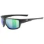 Uvex Sportstyle 230 Glasses in Black Matt/Mirror Green
