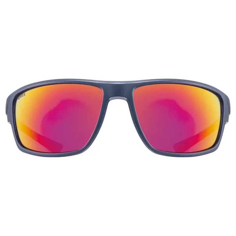 Uvex Sportstyle 230 Glasses in Blue Mat/Mirror Red-1