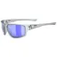 Uvex Sportstyle 230 Glasses in Smoke Matt/Mirror Blue