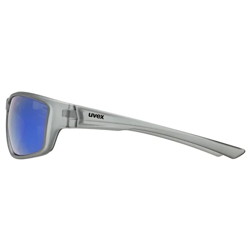 Uvex Sportstyle 230 Glasses in Smoke Matt/Mirror Blue-2