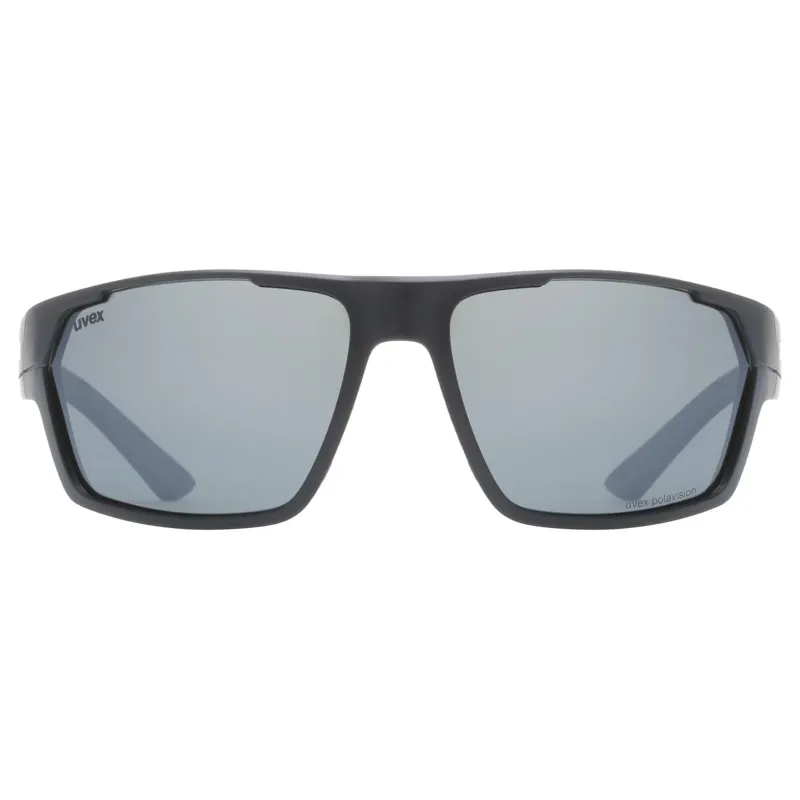 Uvex Sportstyle 233 P Glasses in Black Mat/Litemirror Silver-1