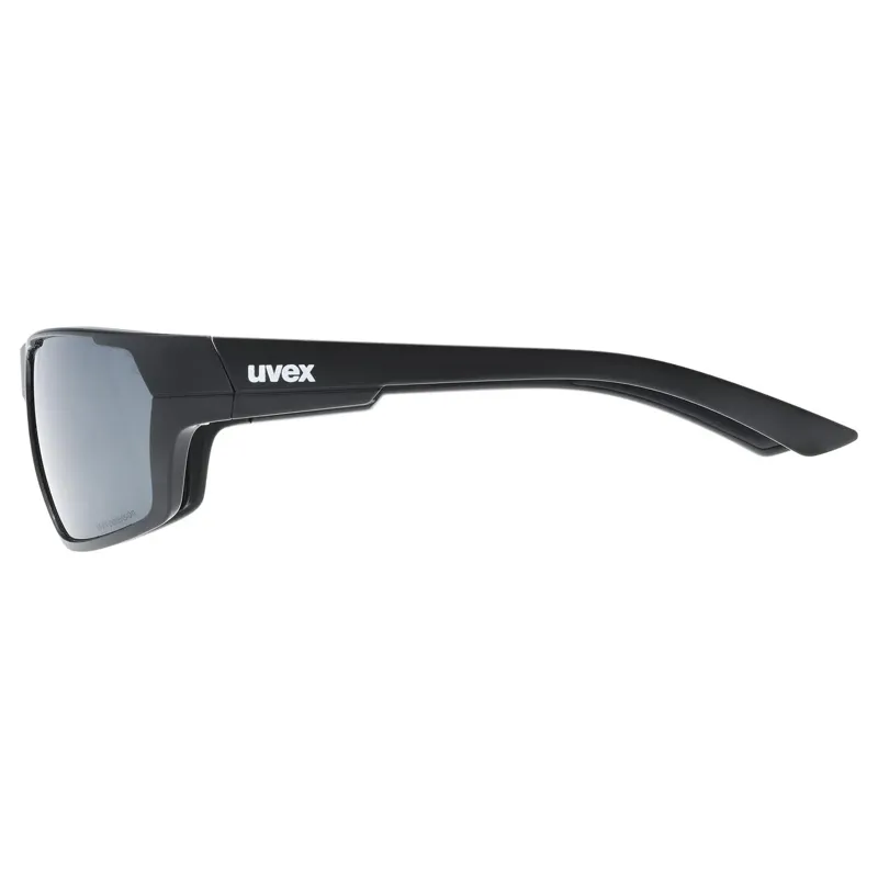 Uvex Sportstyle 233 P Glasses in Black Mat/Litemirror Silver-2
